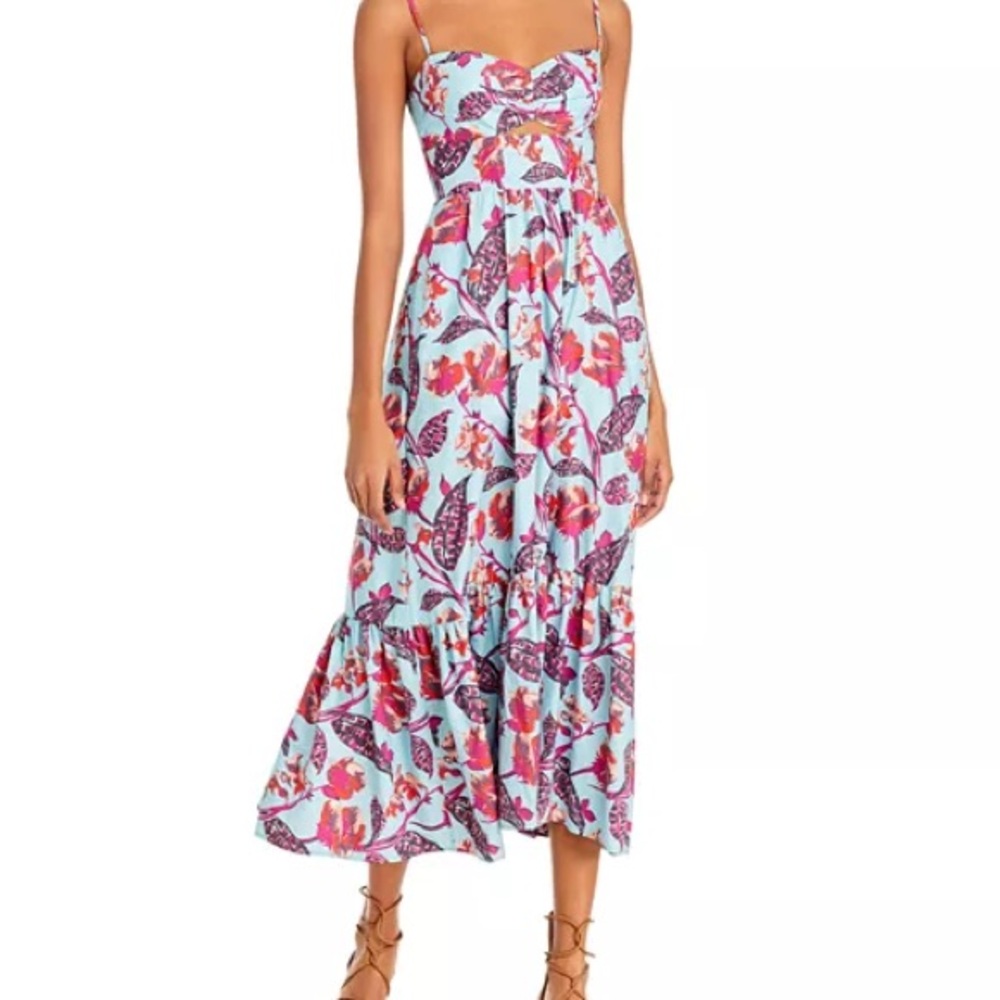 ALC Pink and Blue Spaghetti Strap Sundress